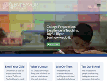 Tablet Screenshot of endeavorcollegeprep.org